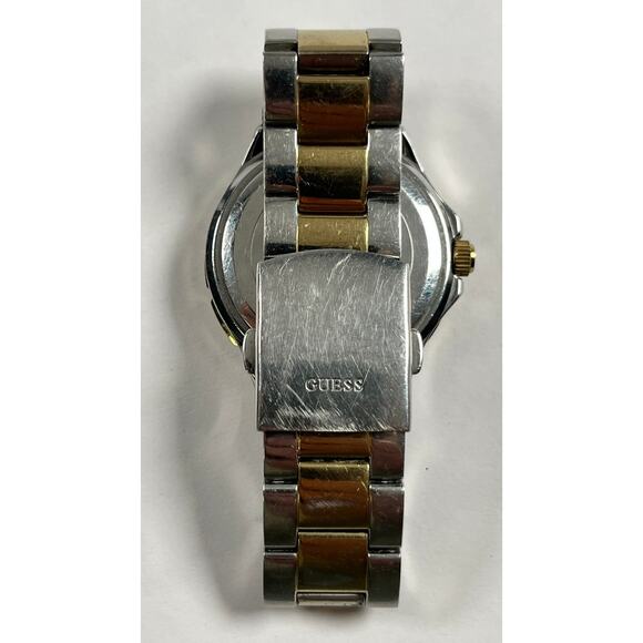 Guess U13586L1 Womens Two Tone Stainless Steel Bracelet w/Crystal Accents Watch - Picture 6 of 11